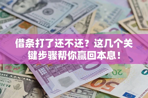 武汉借条打了还不还？这几个关键步骤帮你赢回本息！