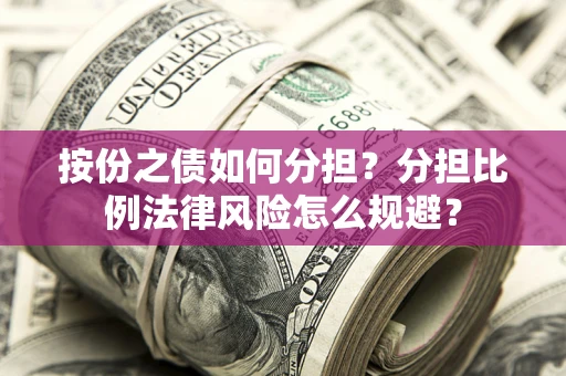 武汉按份之债如何分担？分担比例法律风险怎么规避？