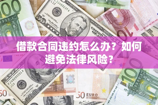 武汉借款合同违约怎么办？如何避免法律风险？