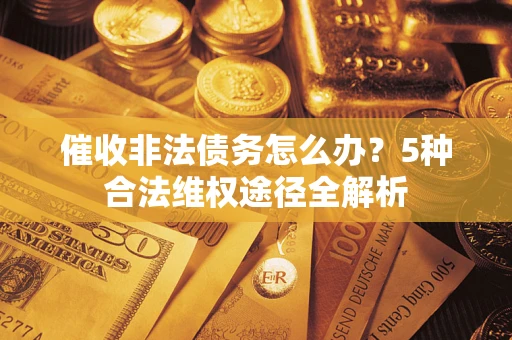 武汉催收非法债务怎么办？5种合法维权途径全解析